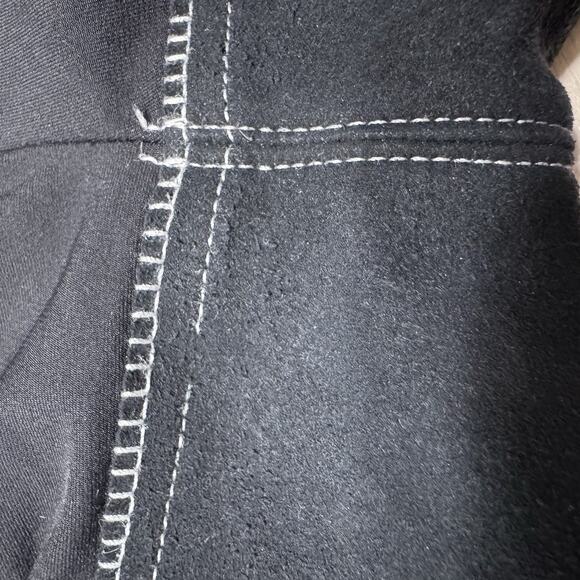 Piper by Smartpak Pants Womens 40R Black Equestrian Fitted Trouser Faux Suede - Picture 10 of 16